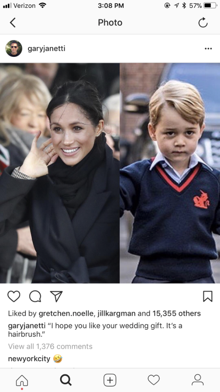 garyo trolling megan markel via his instagram post 